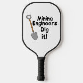 鉱山技術者が掘る ピックルボールラケット (裏面)