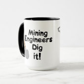 鉱山技術者が掘る マグカップ (正面左)