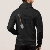 鉱山技術者がTシャツを掘る パーカ (裏面)