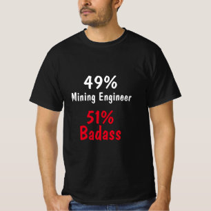 鉱山技術者のバッジ Tシャツ