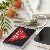 鉱山標識 |看板 |記号 キーホルダー (正面右)