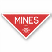 鉱山標識 |看板 |記号 シール (正面)