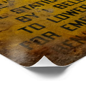 鉱山立坑ホイスト通信チャート ポスター (コーナー)