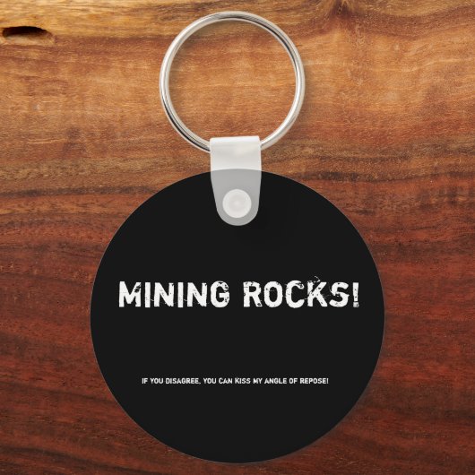 鉱業の岩！ キーホルダー (正面)