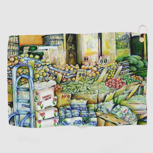 鉱業化の芸術的妨げ ゴルフタオル (横)