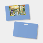 鉱業化の芸術的妨げ バッジ (正面＆裏面)