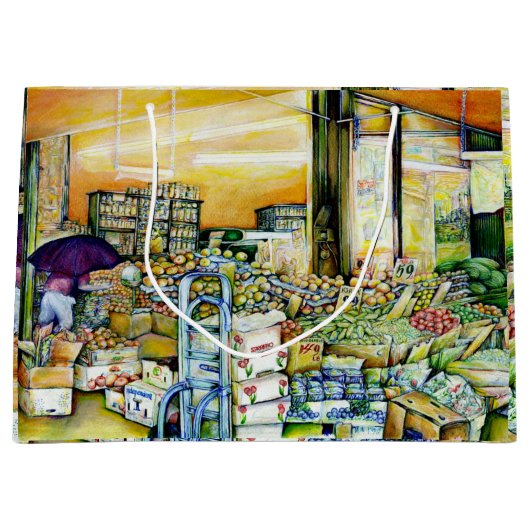 鉱業化の芸術的妨げ ラージペーパーバッグ (正面)