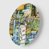 鉱業化の芸術的妨げ ラージ壁時計 (傾斜)