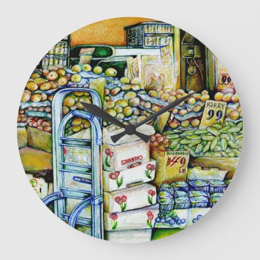 鉱業化の芸術的妨げ ラージ壁時計 (正面)