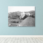 鉱業工場「自家工事業」の見解 キャンバスプリント (インサイチュ (ウッドフロア))