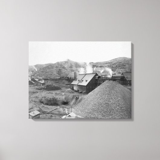 鉱業工場「自家工事業」の見解 キャンバスプリント (正面)