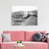 鉱業工場「自家工事業」の見解 キャンバスプリント (インサイチュ (リビング))