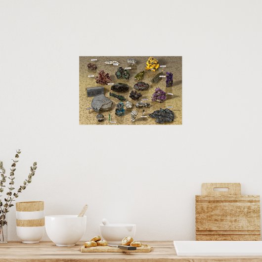 鉱物の選択 ポスター (キッチン)