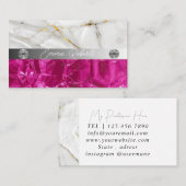 鉱物アメジスト結晶石英組織 名刺 (正面/裏面)