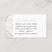 鉱物アメジスト結晶石英組織 名刺 (裏面)