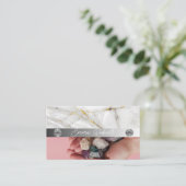 鉱物アメジスト結晶石英質質素材事業C 名刺 (スタンド正面)