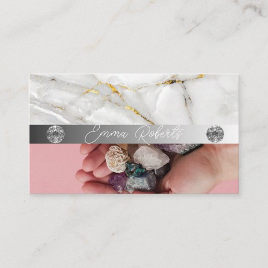 鉱物アメジスト結晶石英質質素材事業C 名刺 (正面)