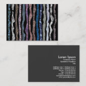 鉱物ストライプ 名刺 (正面/裏面)