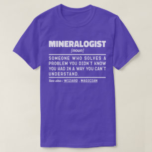 鉱物学名詞地質学クール愛好家 Tシャツ