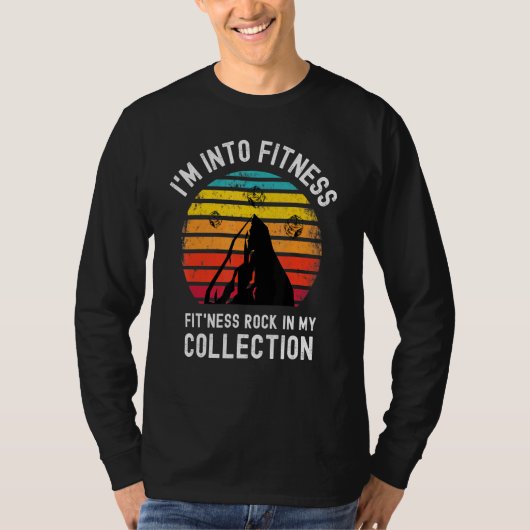 鉱物岩収集地質学者 Tシャツ (正面)