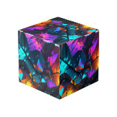 鉱物白熱［赤熱］光を放つ岩層 フォトキューブ (裏面アングル)