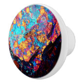 鉱物黄銅鉱宝石 セラミックノブ (右)