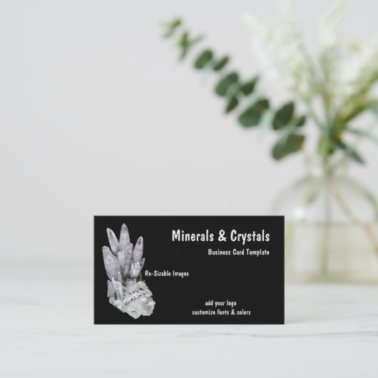 鉱物・水晶名刺 名刺 (スタンド正面)