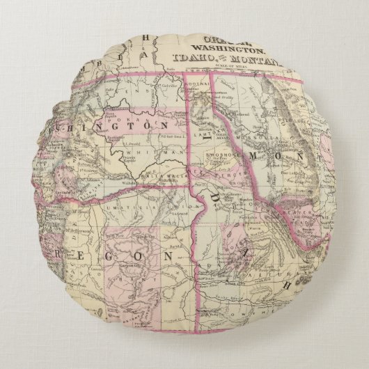 鉱石、洗浄、Ida、Mont ラウンドクッション (正面)