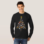 鉱石 鉱物 宝石 岩石 コレクション クリスマスツリー Tシャツ (正面フル)