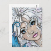 "銀およびサファイア"の郵便はがき ポストカード (正面/裏面)