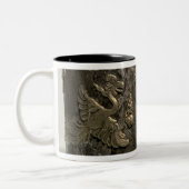 銀および小包の金メッキの帝国王冠 ツートーンマグカップ (左)