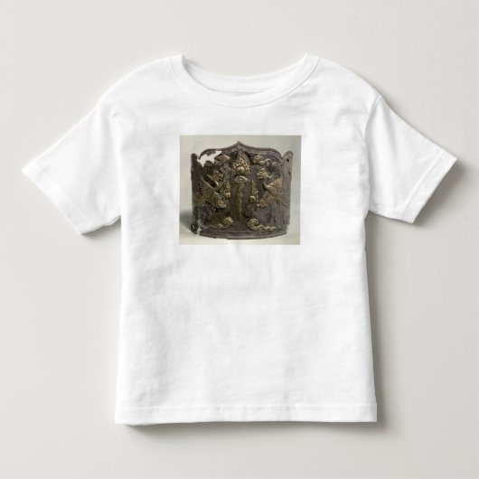 銀および小包の金メッキの帝国王冠 トドラーTシャツ (正面)