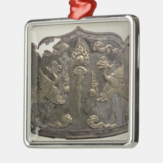 銀および小包の金メッキの帝国王冠 メタルオーナメント (左)