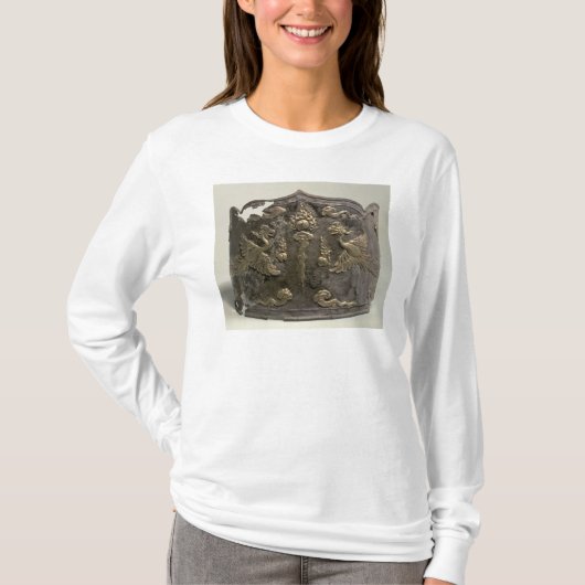 銀および小包の金メッキの帝国王冠 Tシャツ (正面)