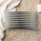 銀および金ゴールドのビーズの枕 ランバークッション (ブランケット)