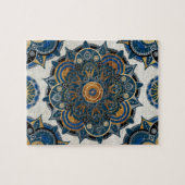 銀および金ゴールドの曼荼羅 ジグソーパズル (横)