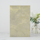 銀および金ゴールドの金属プラスター 便箋 (スタンド正面)