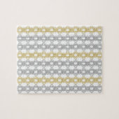 銀および金ゴールド模様ジグソーパズル ジグソーパズル (横)