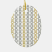 銀および金ゴールド模様セラミックオーナメント セラミックオーナメント (裏面)