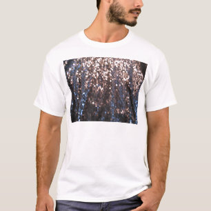銀および青の輝き Tシャツ