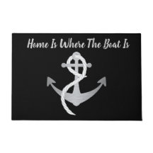 銀および黒の航海のな玄関マット