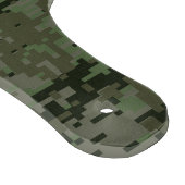 銀がん〔占星術の〕十二宮図サインオングリーンデジタル迷彩柄 カッティングボード (角)