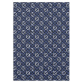 銀がん〔占星術の〕十二宮図シンボルネイビー炭素繊維 テーブルクロス (正面)