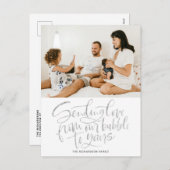 銀がバブルからあなたの写真に愛を送る シーズンポストカード (正面/裏面)