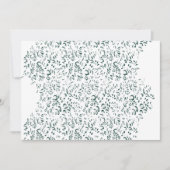 銀が白い液体の池に滴る サンキューカード (正面)