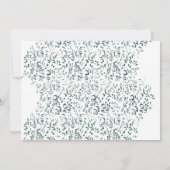 銀が白い液体の池に滴る サンキューカード (裏面)