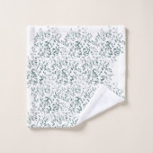 銀が白い液体の池に滴る バスタオルセット (ウォッシュタオル)