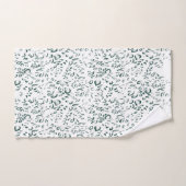 銀が白い液体の池に滴る バスタオルセット (ハンドタオル)