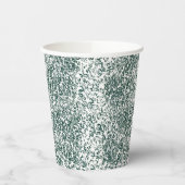 銀が白い液体の池に滴る 紙コップ (左)