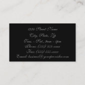 「銀が黒に咲く」 名刺 (裏面)